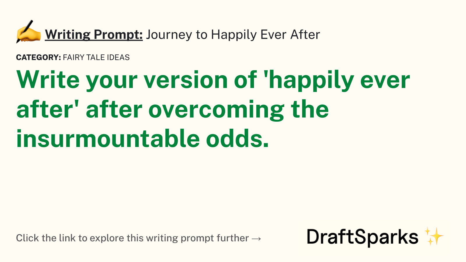 Journey to Happily Ever After