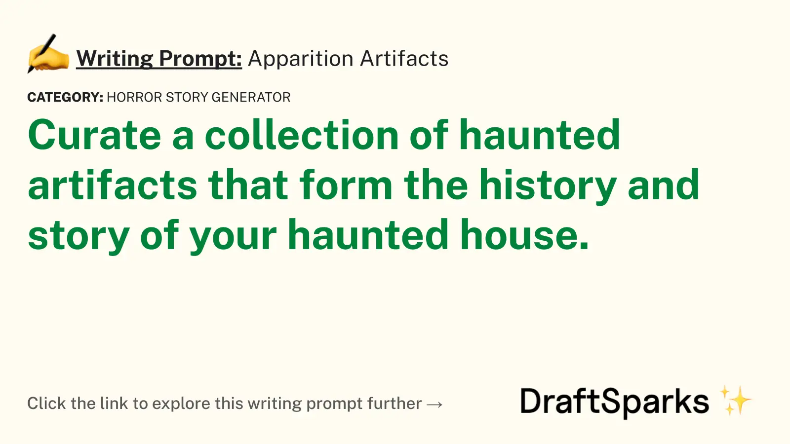 Apparition Artifacts