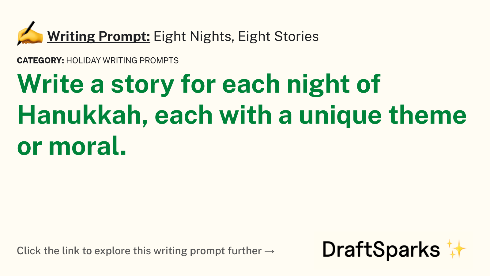 Eight Nights, Eight Stories
