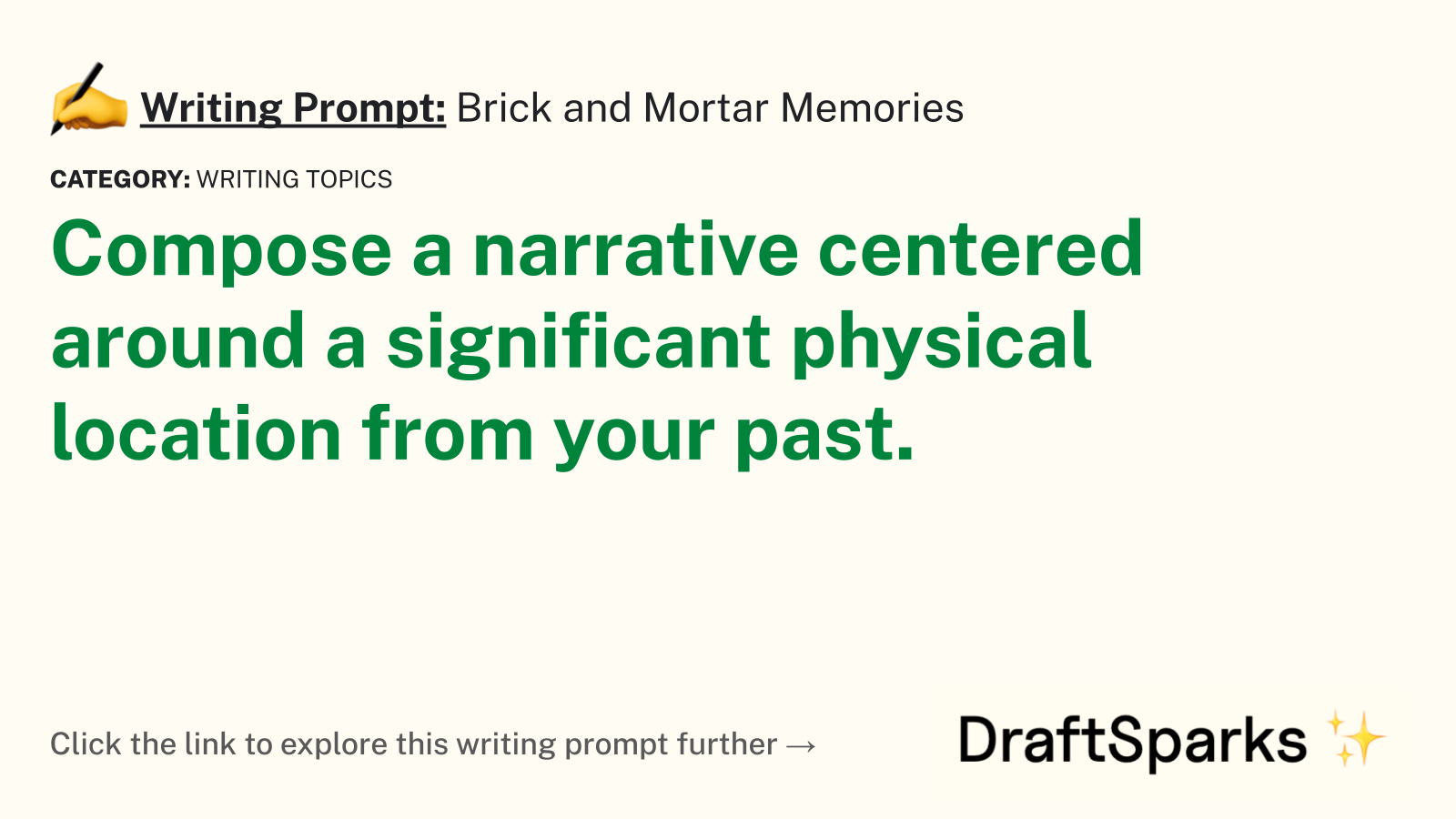 Brick and Mortar Memories