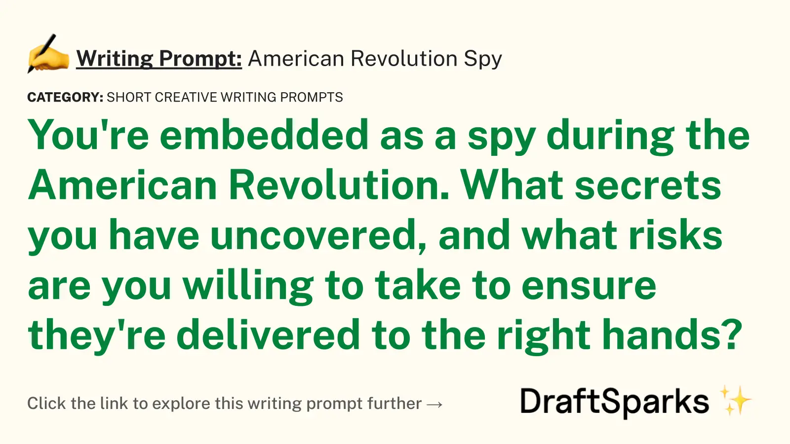 American Revolution Spy