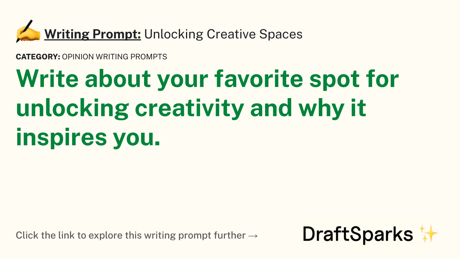 Unlocking Creative Spaces