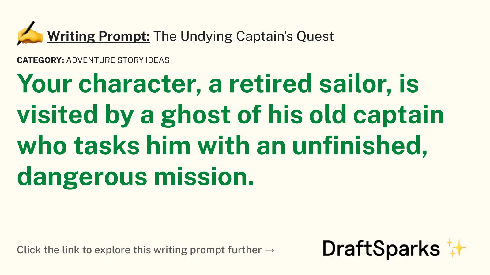 The Undying Captain’s Quest