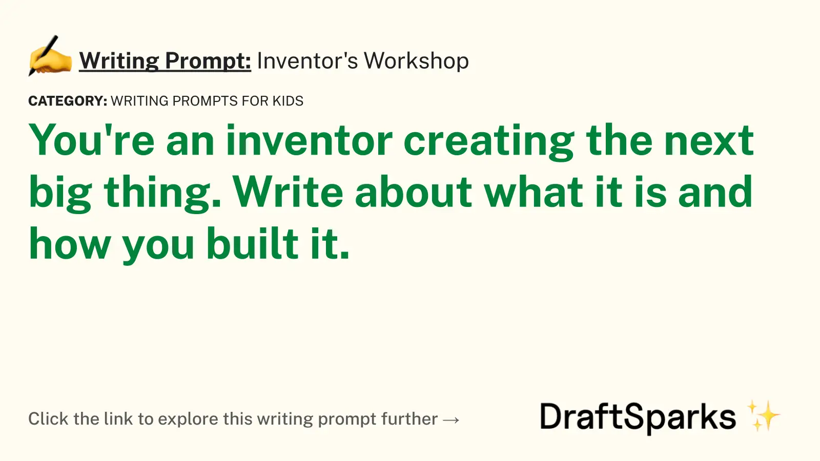 Inventor’s Workshop