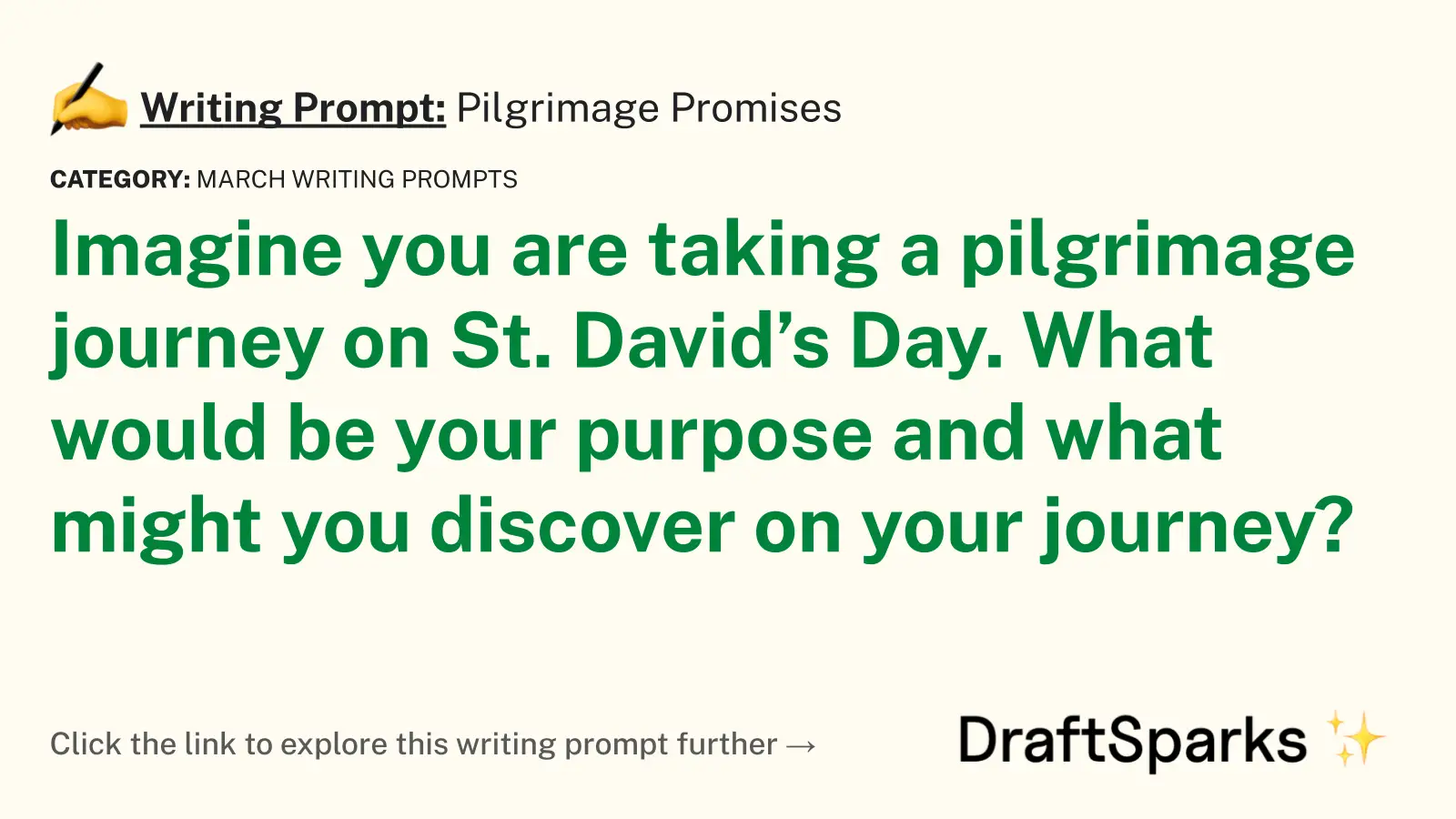Pilgrimage Promises