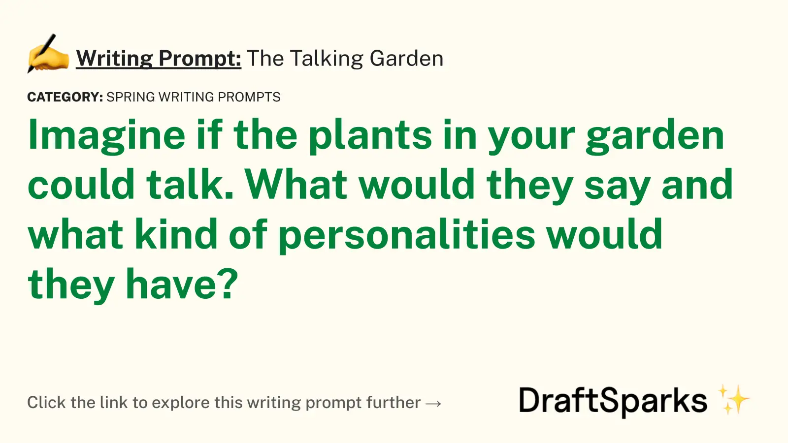 The Talking Garden