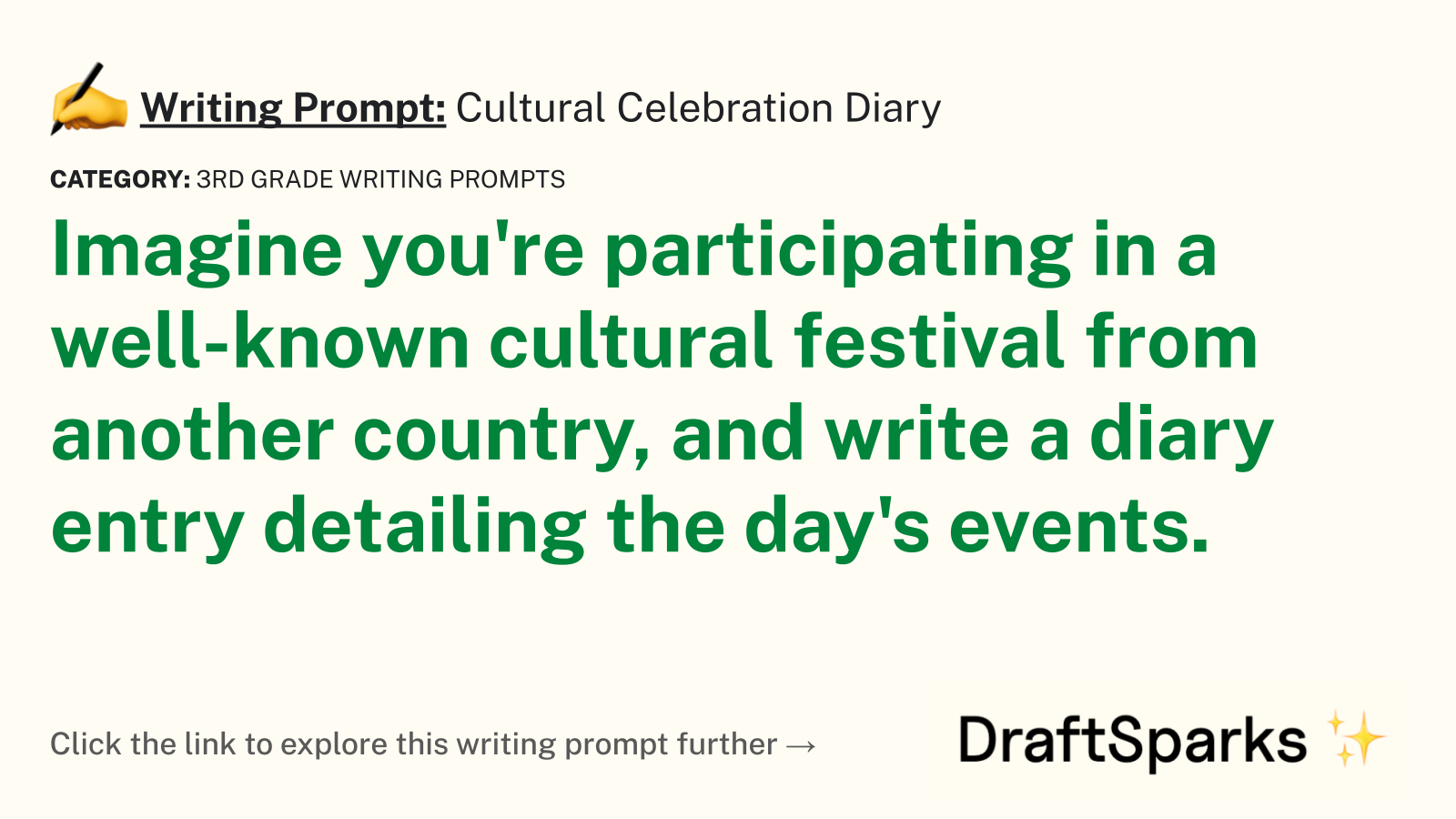 Cultural Celebration Diary