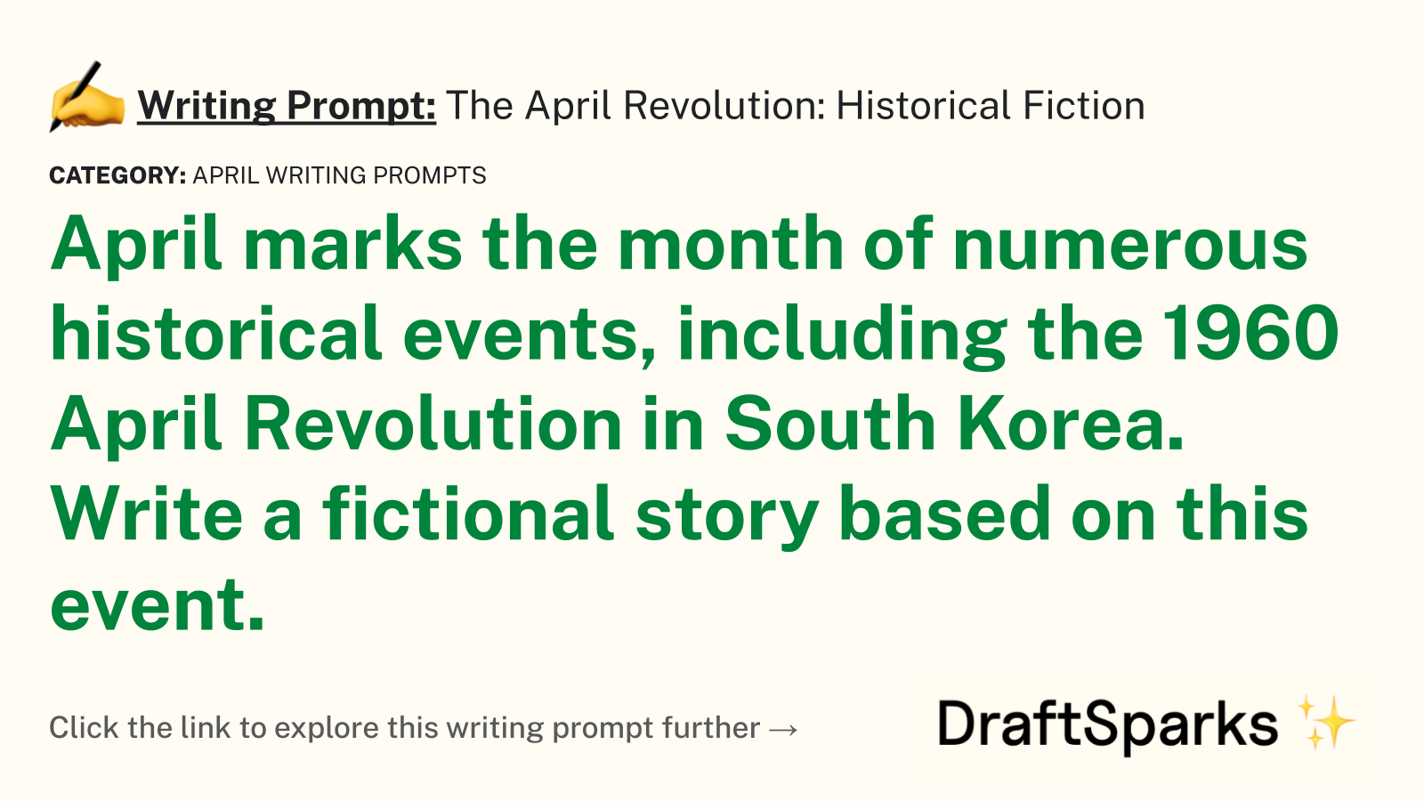 The April Revolution: Historical Fiction