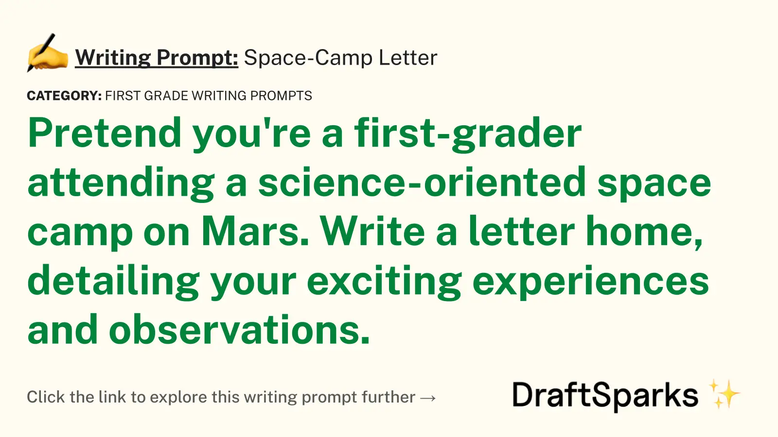 Space-Camp Letter