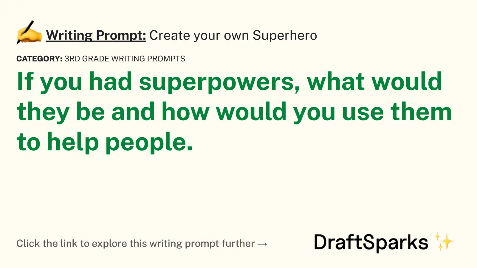 Create your own Superhero