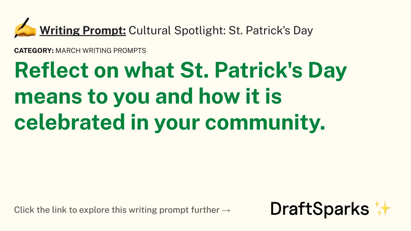 Cultural Spotlight: St. Patrick’s Day
