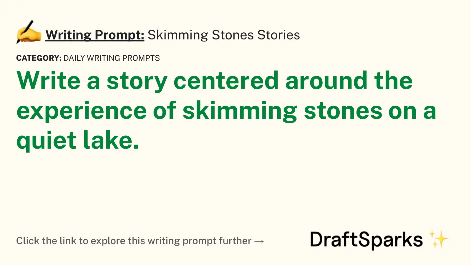 Skimming Stones Stories