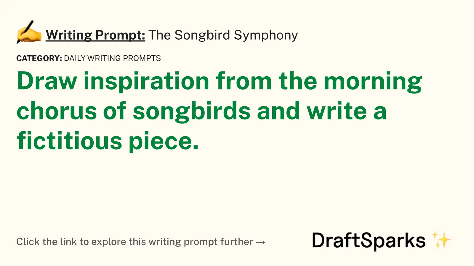 The Songbird Symphony