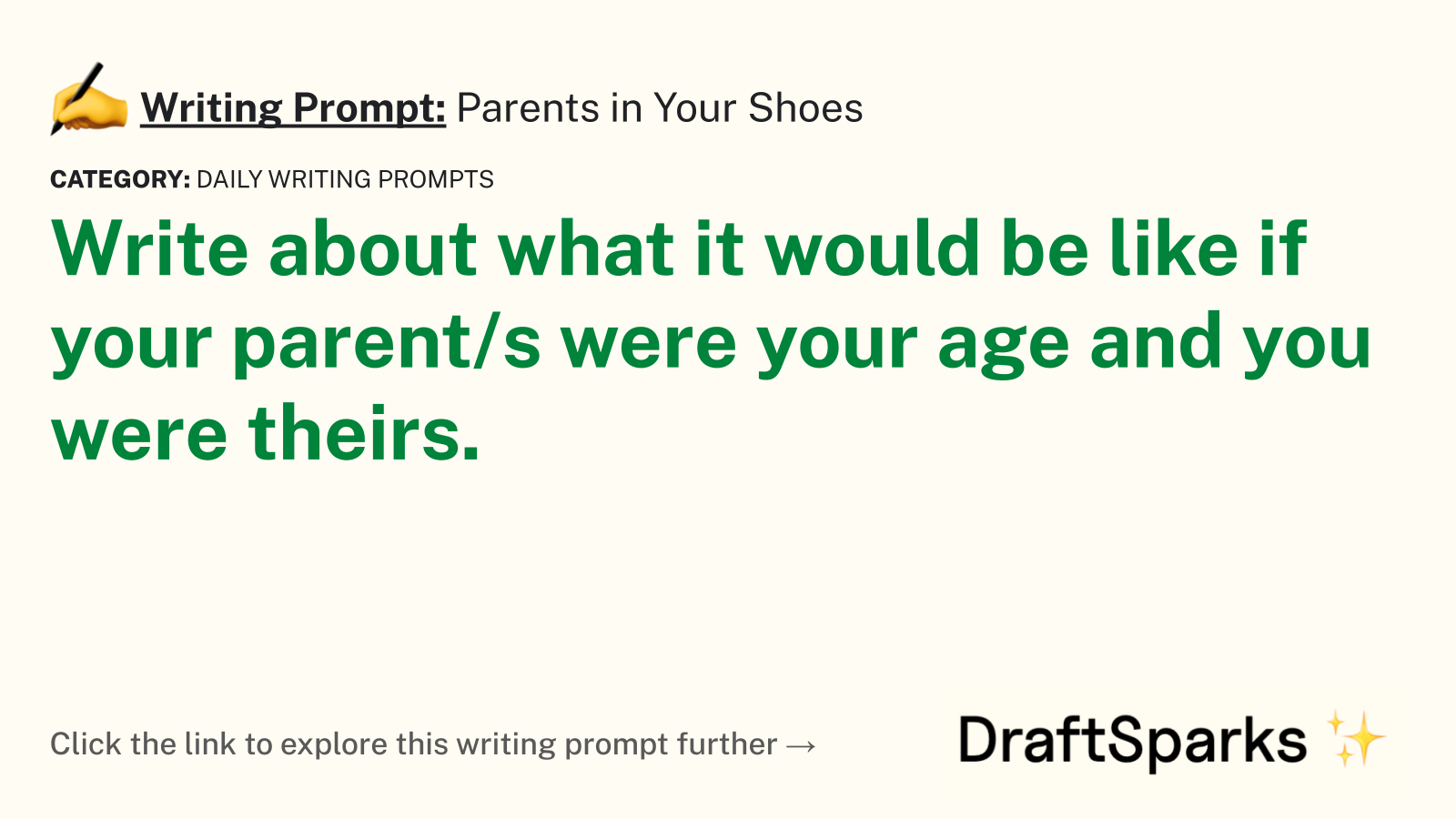 Parents in Your Shoes