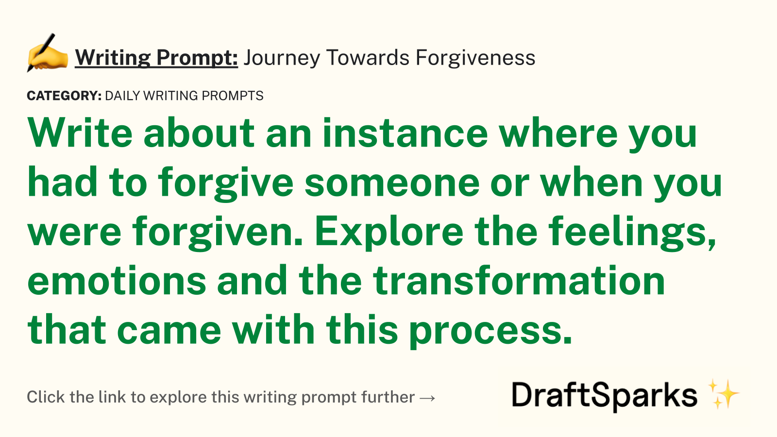 Journey Towards Forgiveness