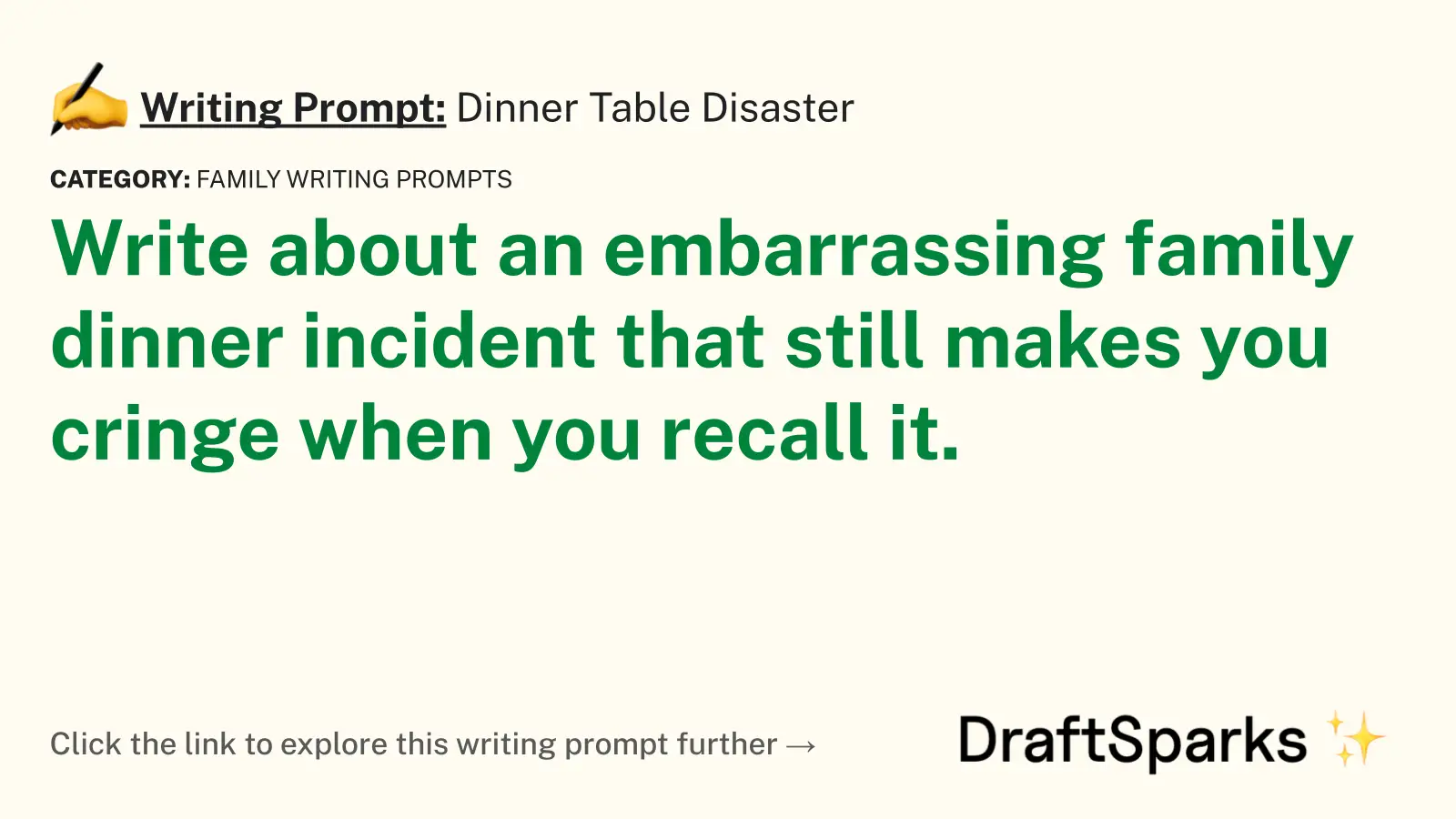Dinner Table Disaster