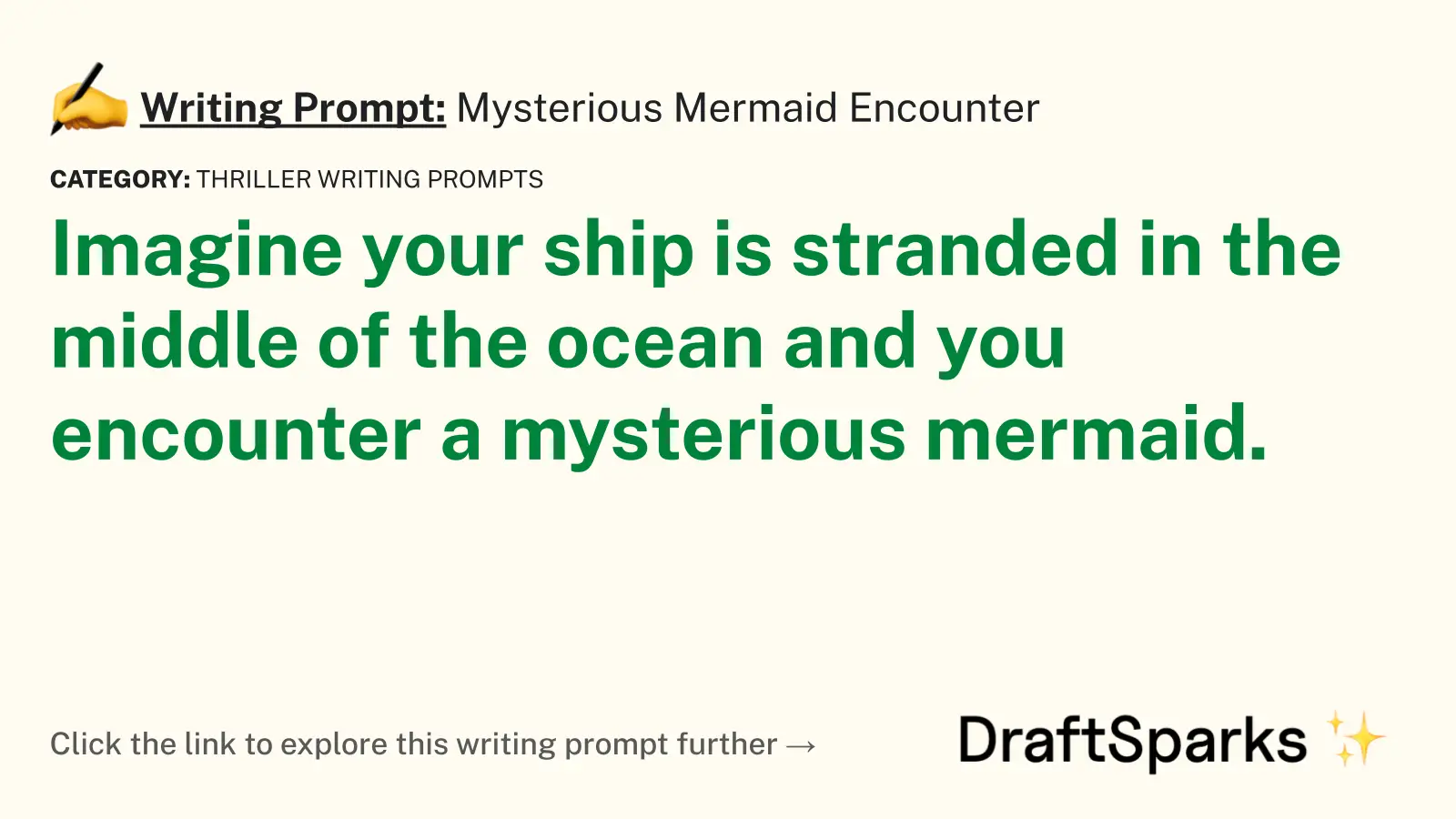 Mysterious Mermaid Encounter