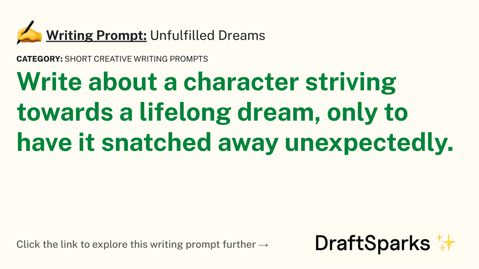 Unfulfilled Dreams