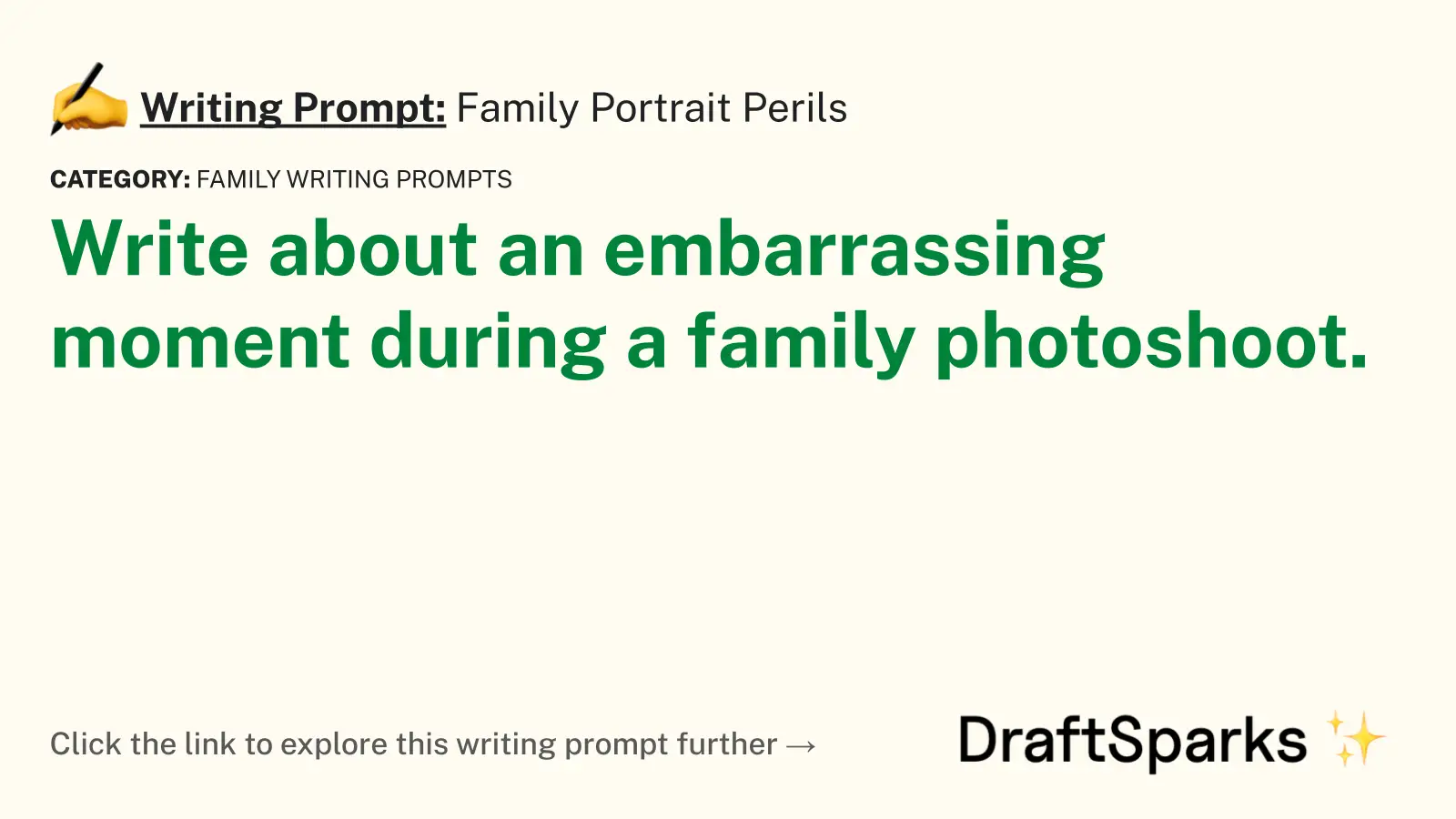 Family Portrait Perils