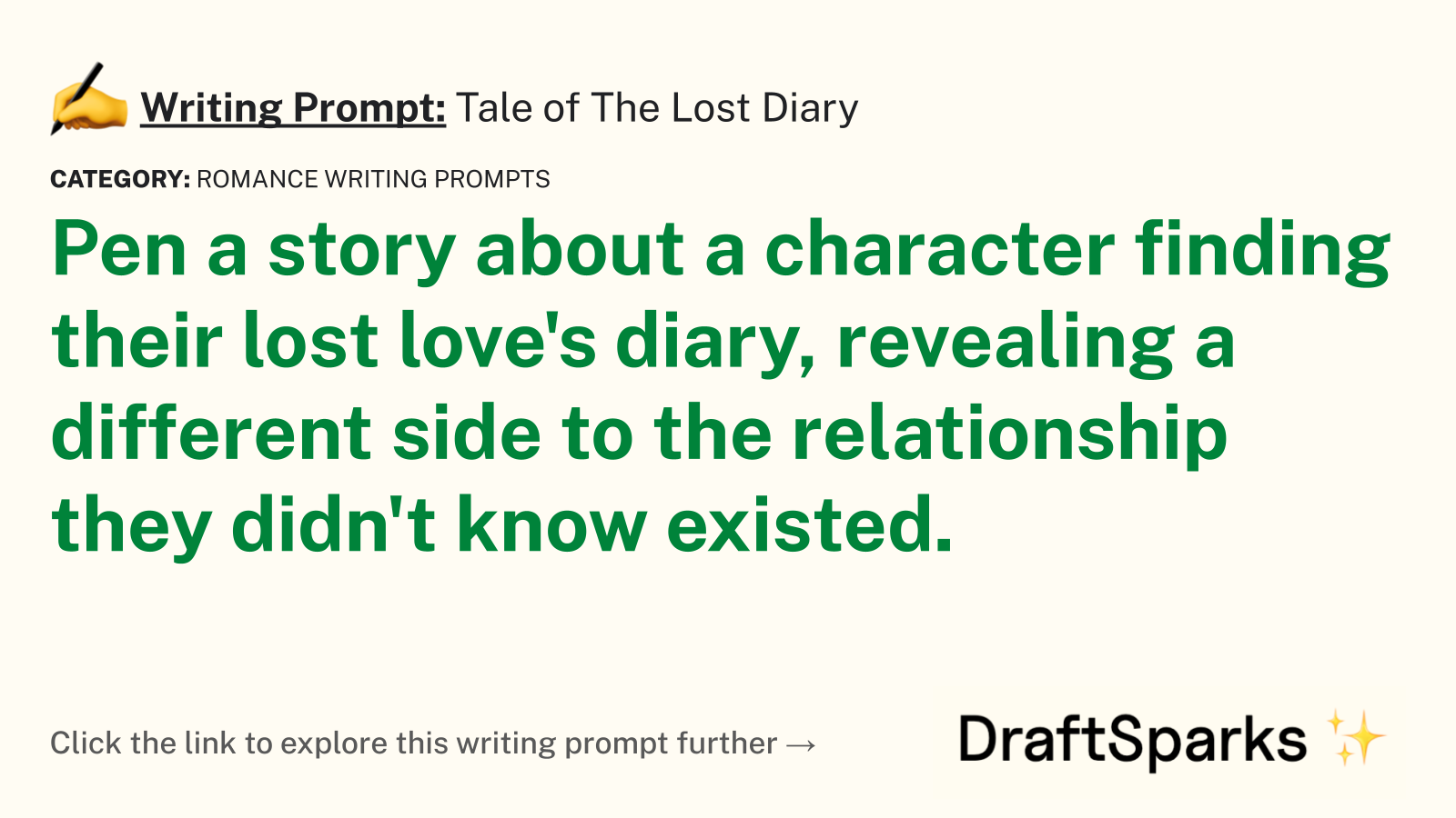 Tale of The Lost Diary