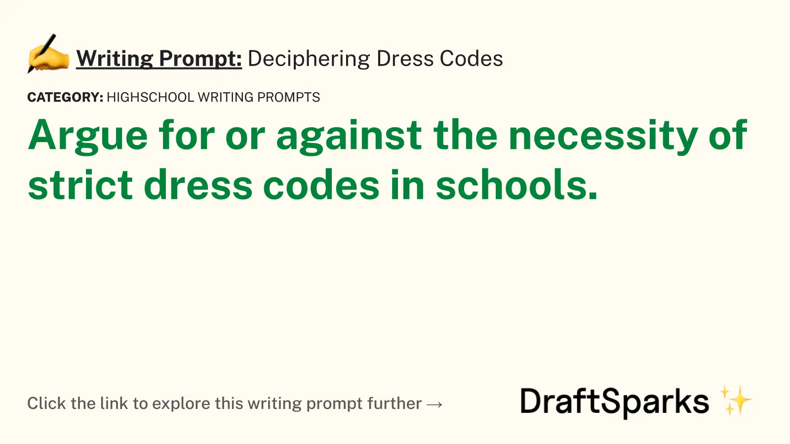 Deciphering Dress Codes