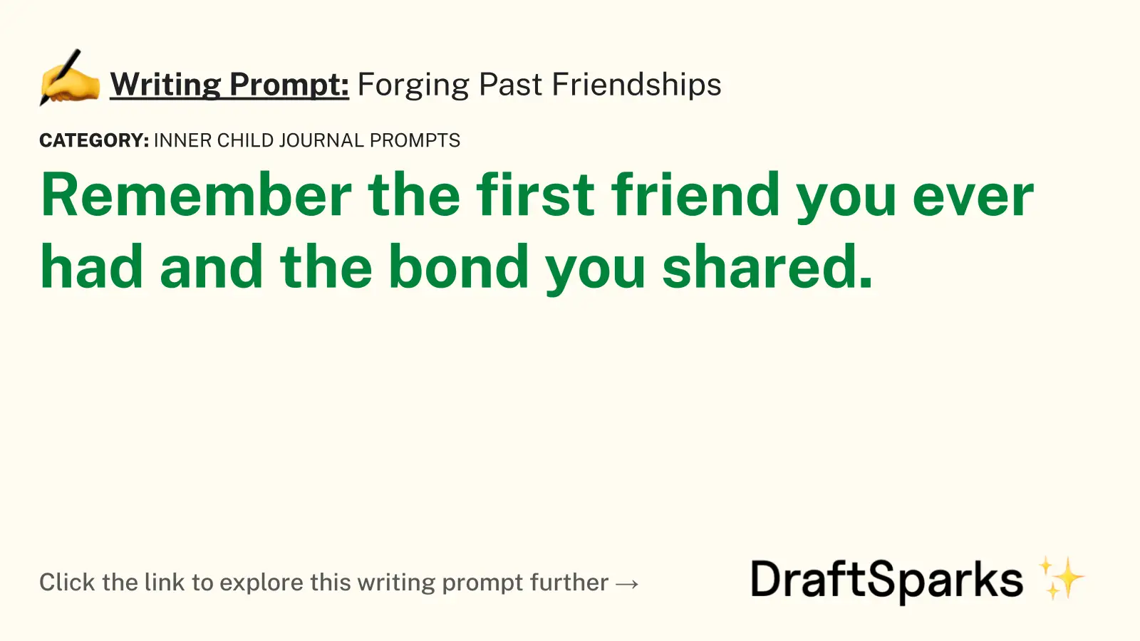 Forging Past Friendships