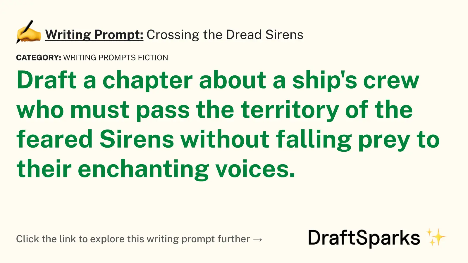 Crossing the Dread Sirens