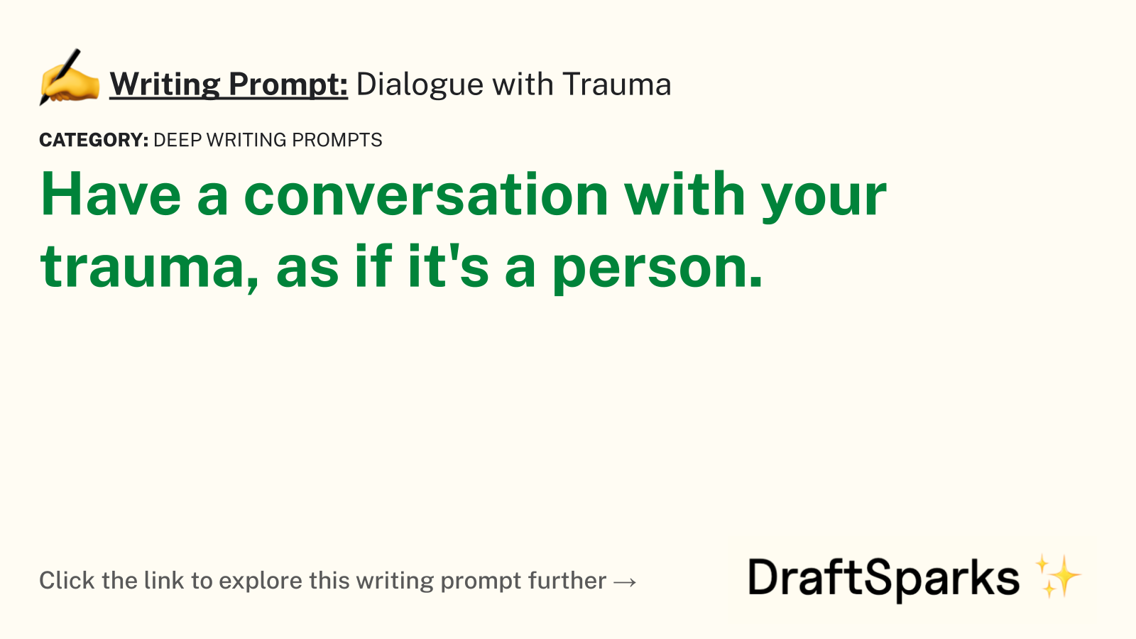 Dialogue with Trauma