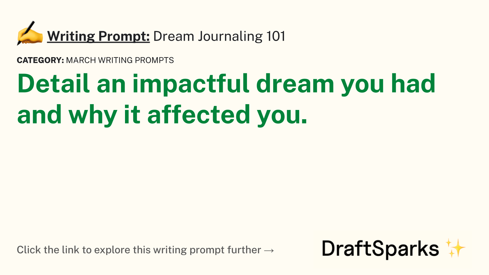 Dream Journaling 101
