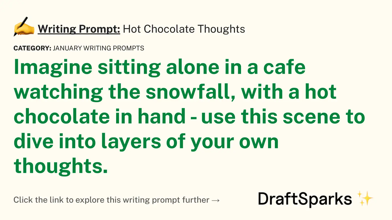 Hot Chocolate Thoughts