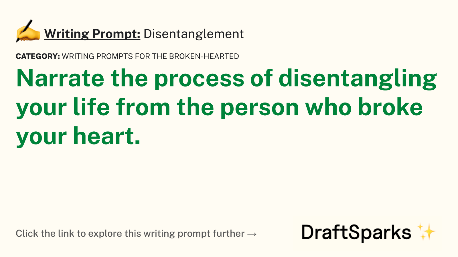 Disentanglement