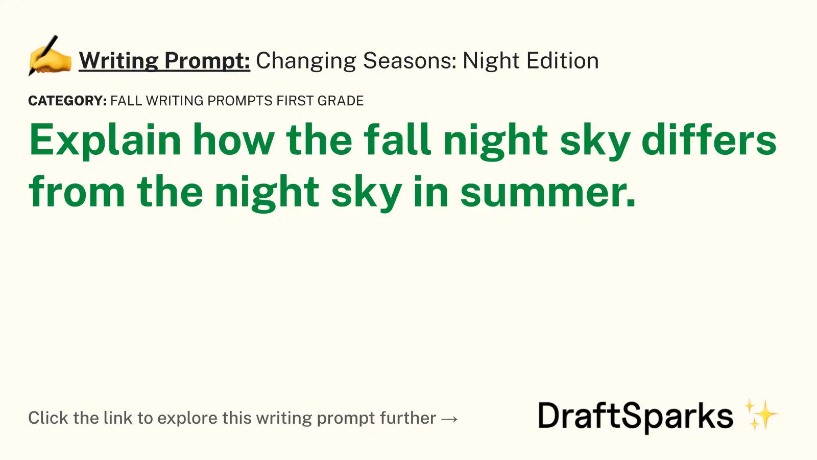 Changing Seasons: Night Edition