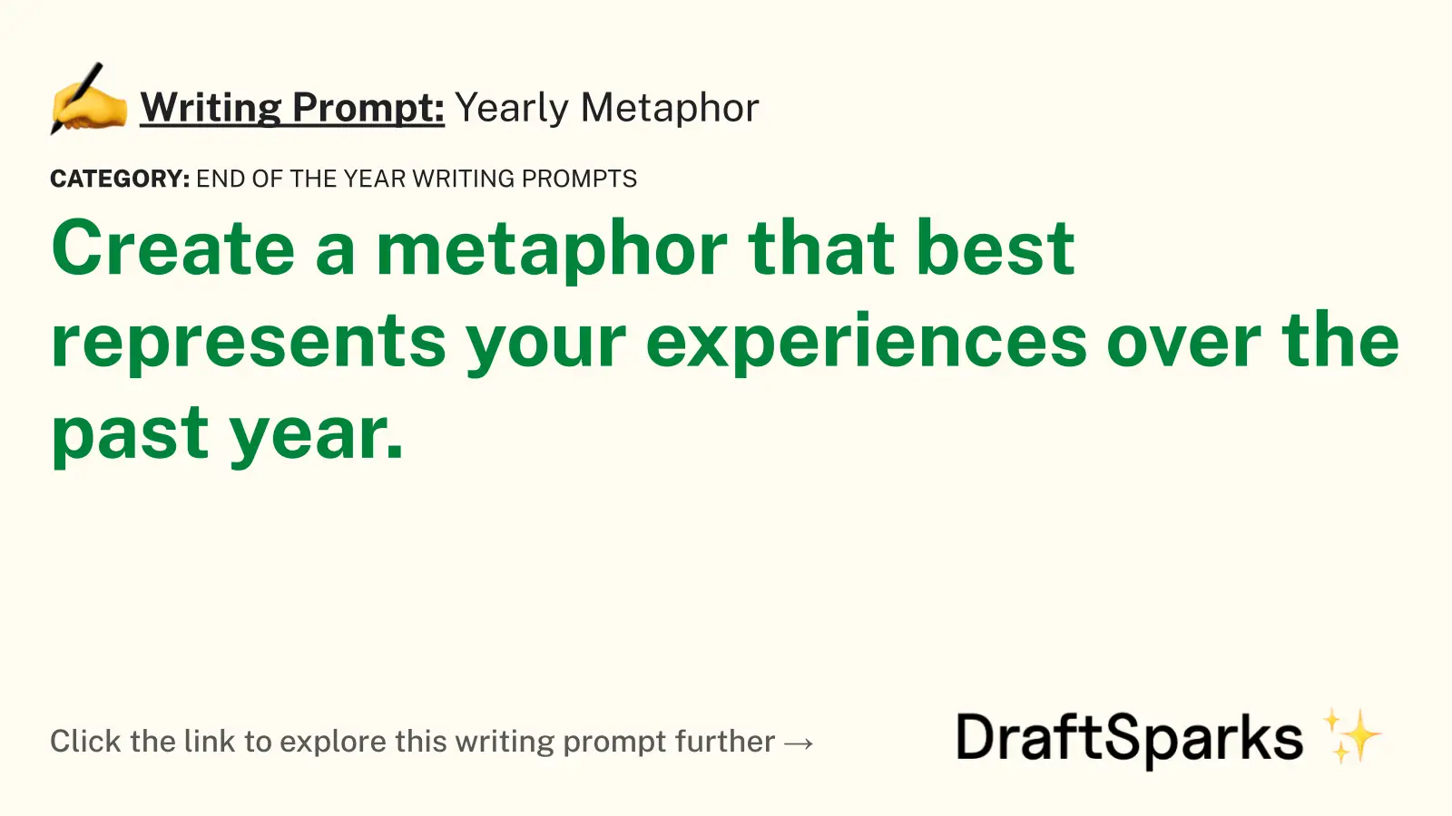 Yearly Metaphor
