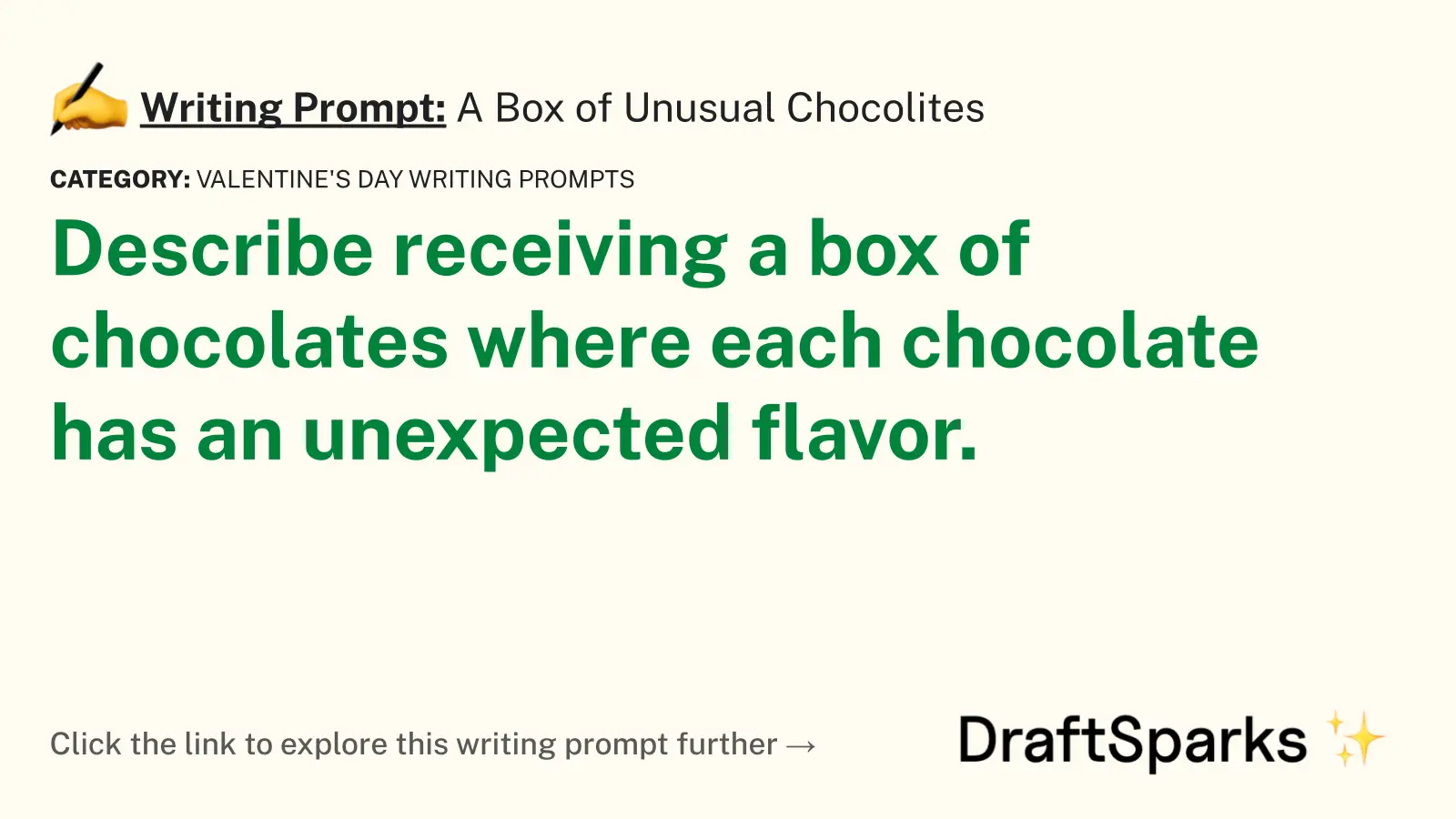 A Box of Unusual Chocolites