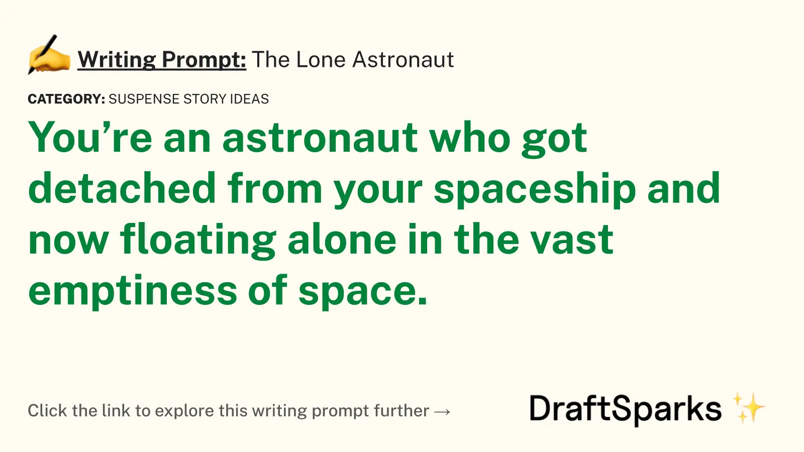 The Lone Astronaut