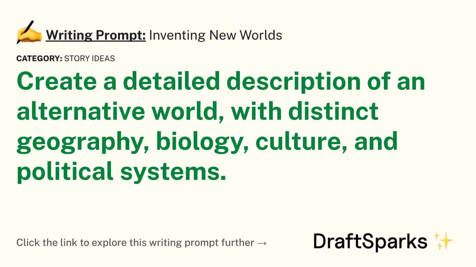 Inventing New Worlds
