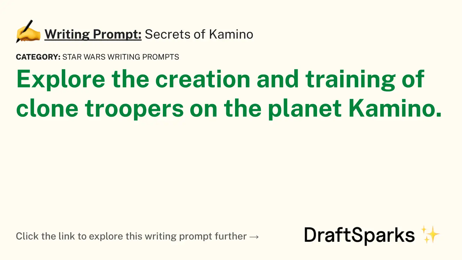 Secrets of Kamino