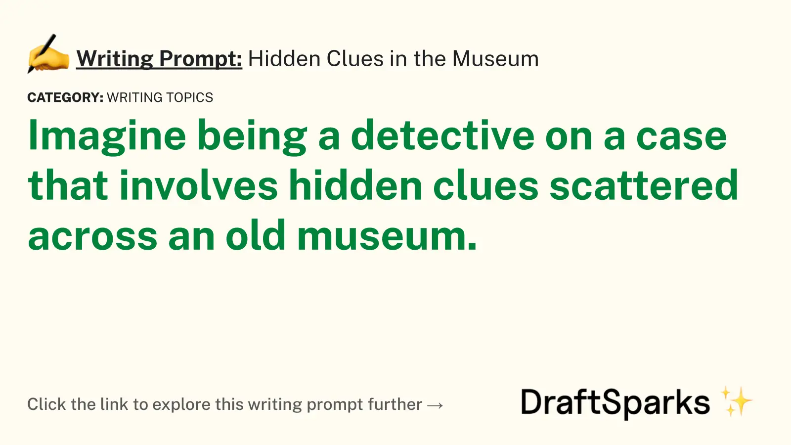 Hidden Clues in the Museum