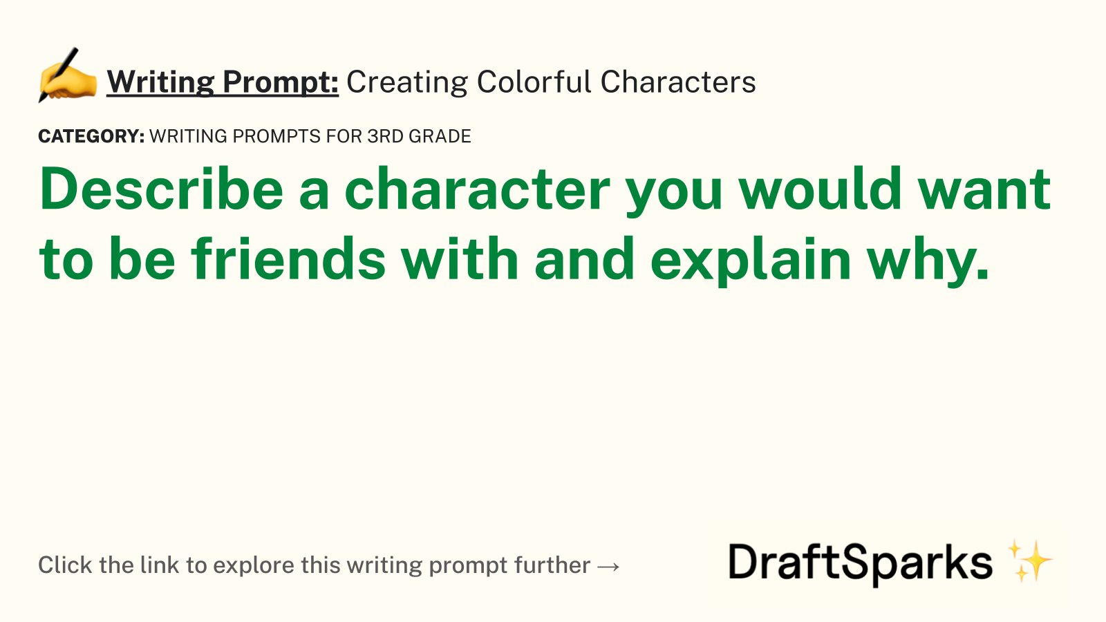 Creating Colorful Characters