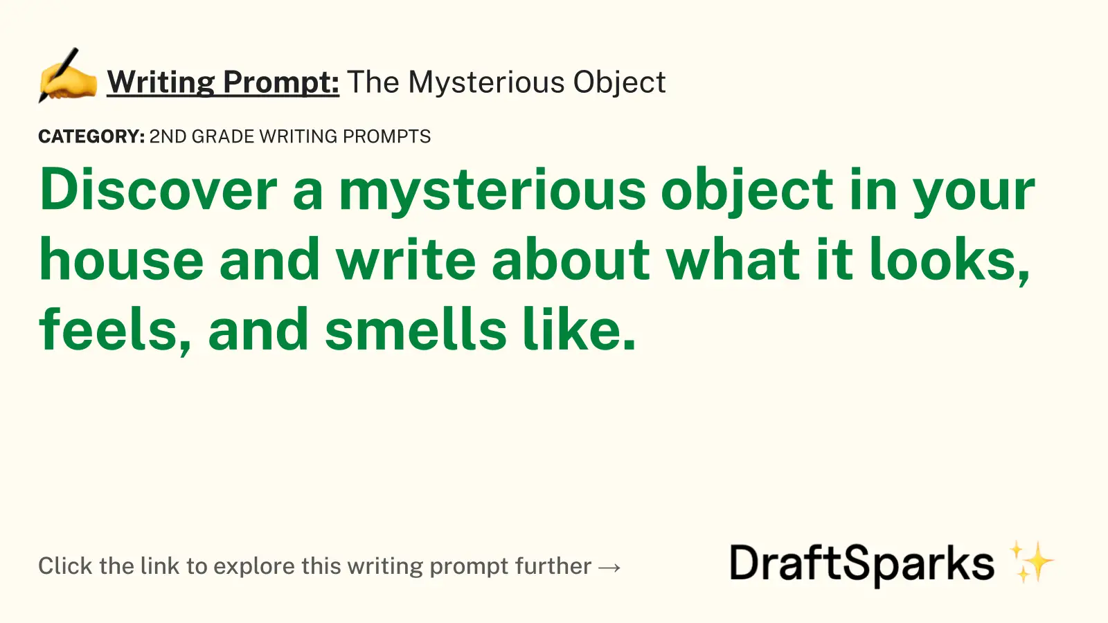 The Mysterious Object