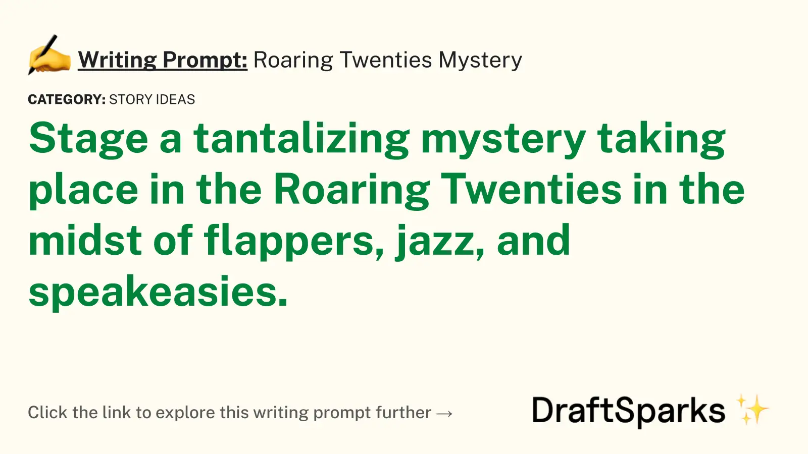 Roaring Twenties Mystery