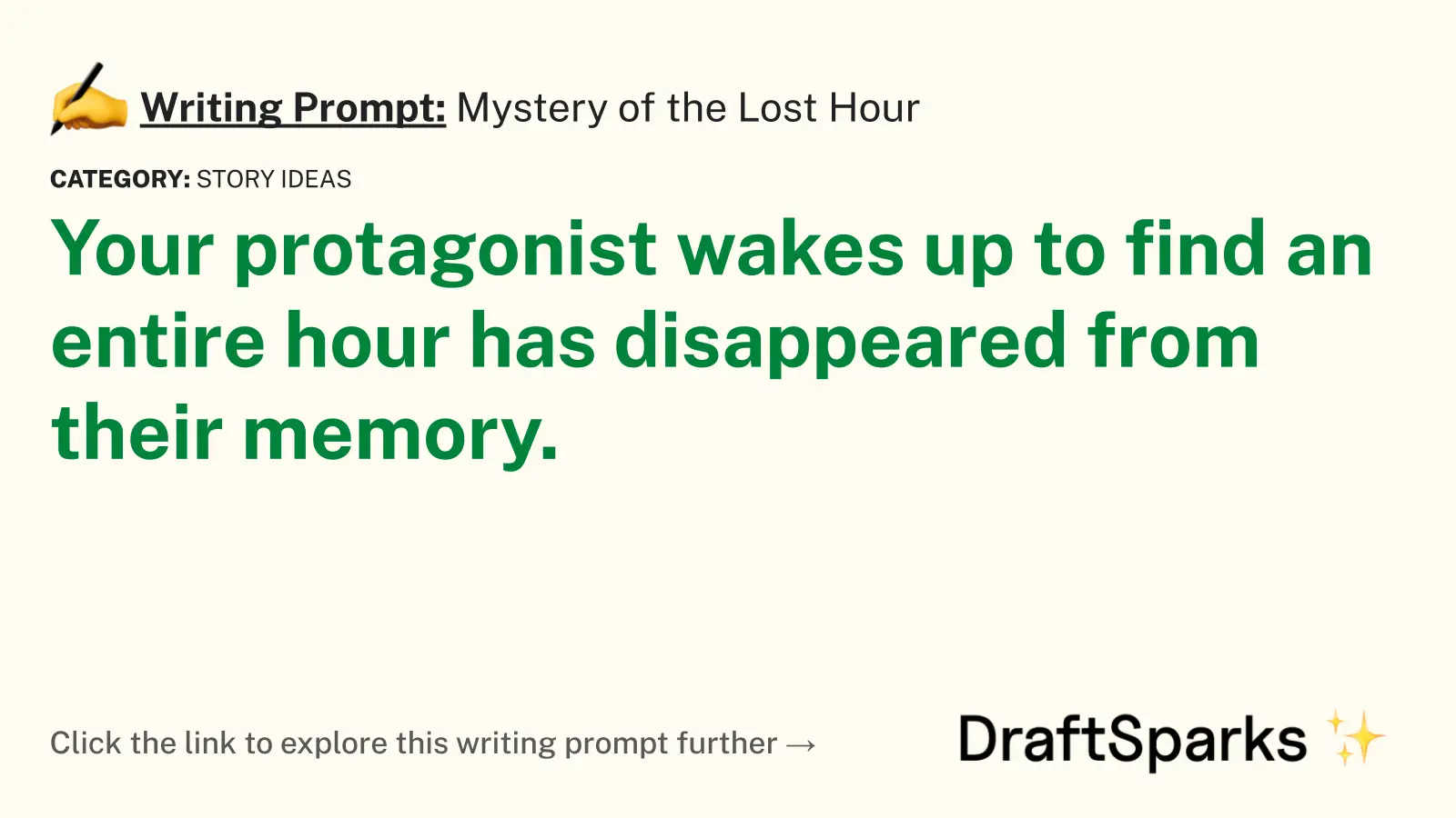 Mystery of the Lost Hour