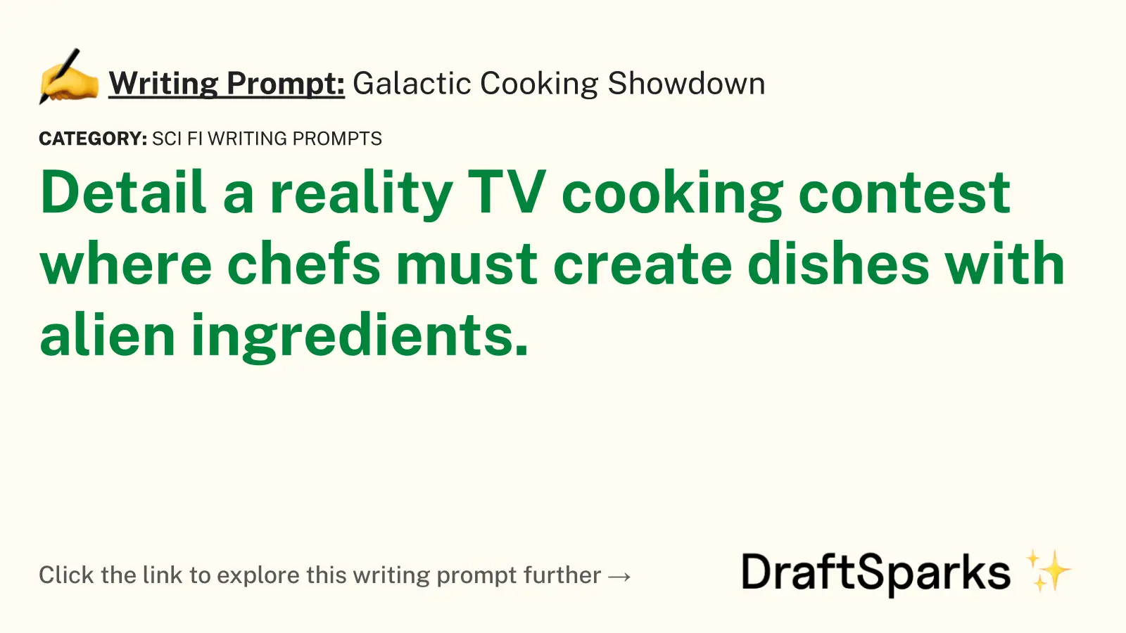 Galactic Cooking Showdown