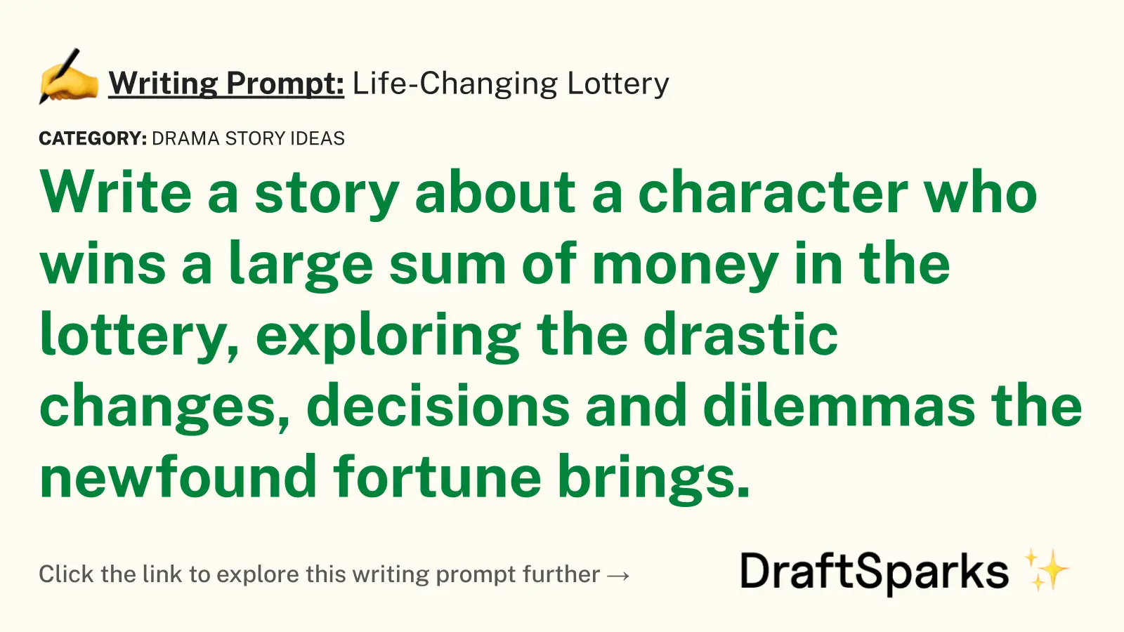 Life-Changing Lottery