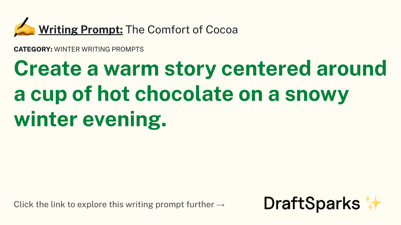 The Comfort of Cocoa