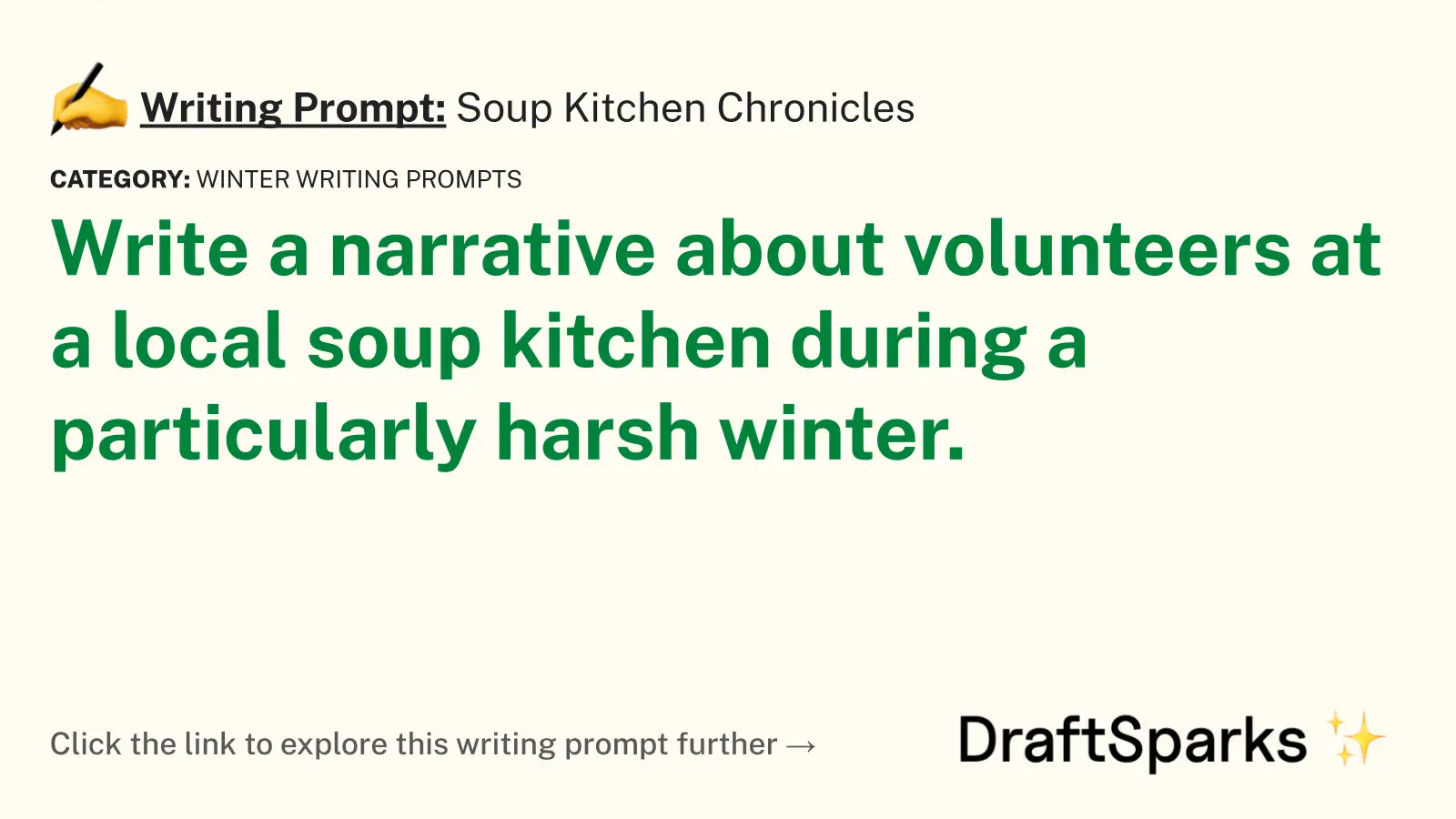 Soup Kitchen Chronicles