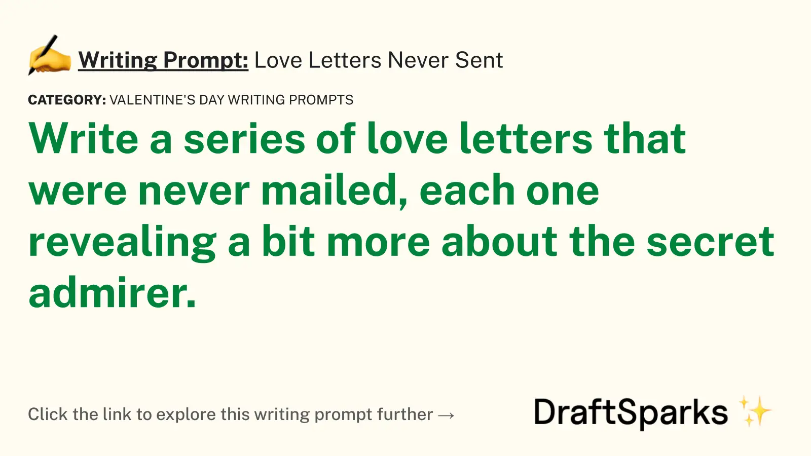 Love Letters Never Sent