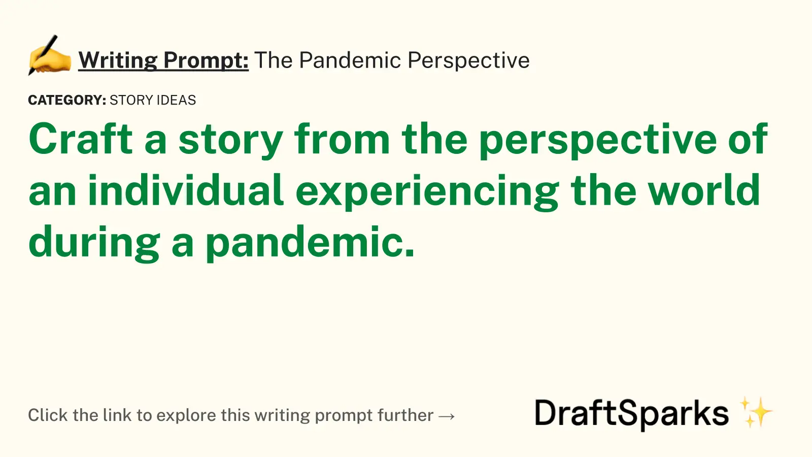 The Pandemic Perspective