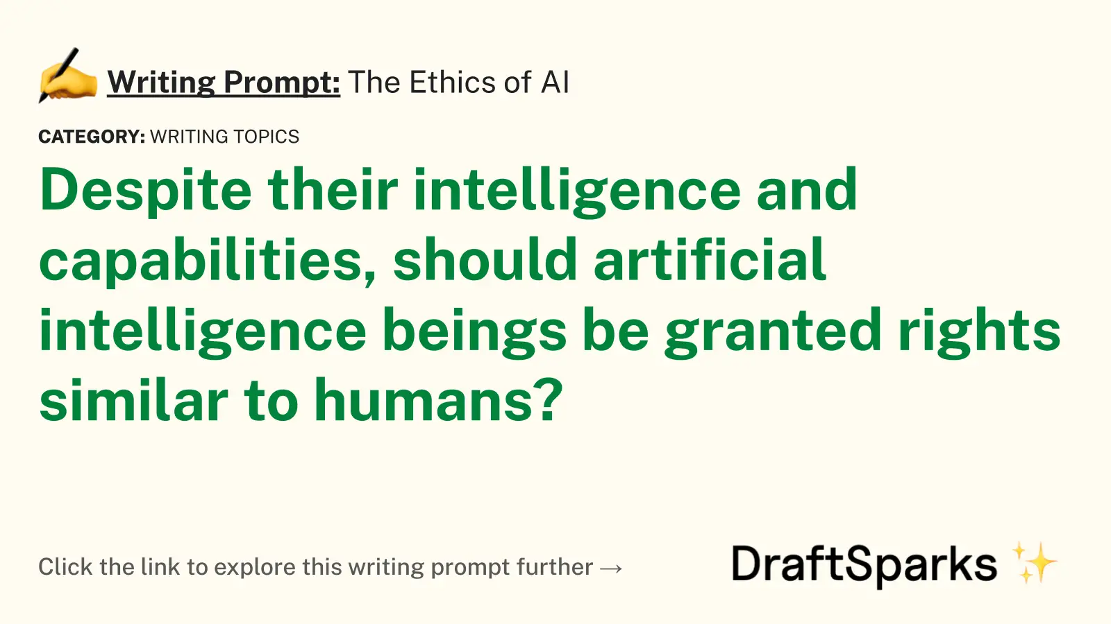 The Ethics of AI