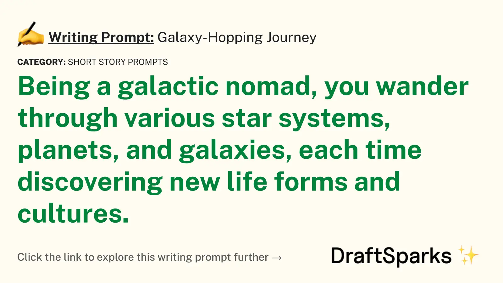 Galaxy-Hopping Journey